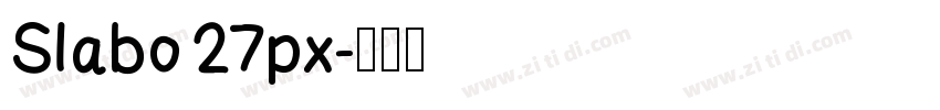 Slabo 27px字体转换